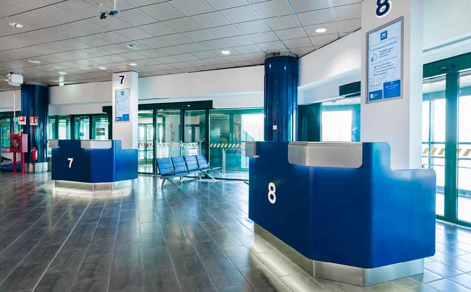 KRION® en el Aeropuerto de Bolonia (Italia)